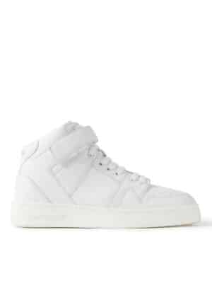 SAINT LAURENT - Greenwich Leather High-Top Sneakers - Men - White - EU 42