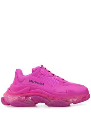 Balenciaga Triple S sneakers met doorzichtige zool - Roze