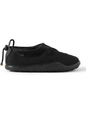 Nike - ACG Moc Leather-Trimmed Canvas Sneakers - Men - Black - US 6.5