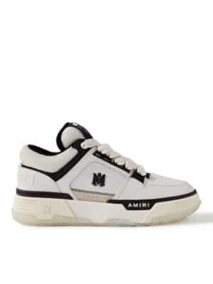 AMIRI - MA-1 Suede-Trimmed Leather and Mesh Sneakers - Men - White - EU 41