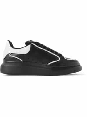 Alexander McQueen - Exaggerated-Sole Two-Tone Leather Sneakers - Men - Black - EU 42