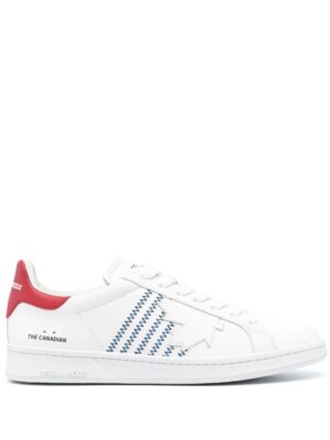 Dsquared2 Boxer sneakers met contrasterend stiksel - Wit