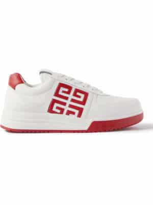 Givenchy - G4 Logo-Embossed Leather Sneakers - Men - White - EU 44