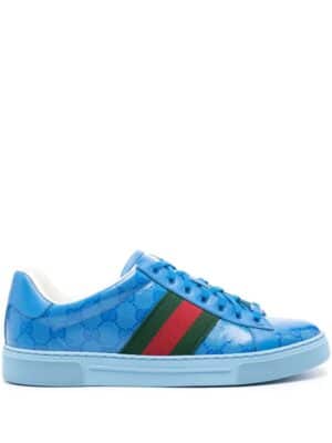 Gucci Ace sneakers met kristal - Blauw