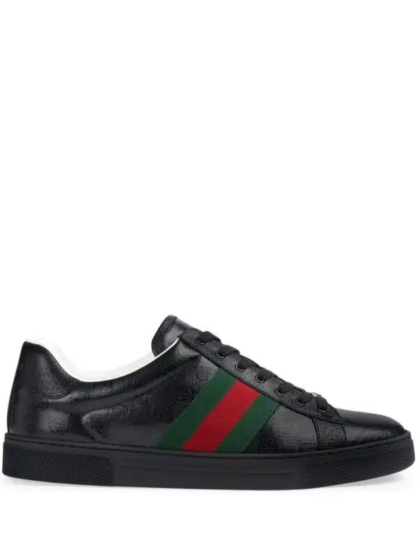 Gucci Ace sneakers met kristallen - Zwart