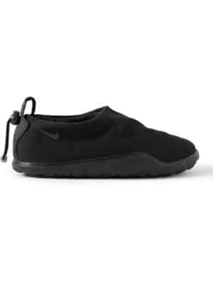 Nike - ACG Moc Leather-Trimmed Canvas Sneakers - Men - Black - US 11