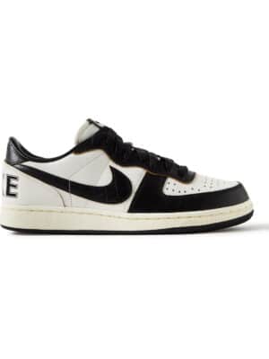 Nike - Terminator Smooth and Croc-Effect Leather Sneakers - Men - White - US 6.5