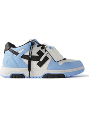 Off-White - Out of Office Leather Sneakers - Men - Blue - EU 41