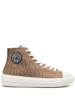 Versace Greca high-top sneakers - Beige