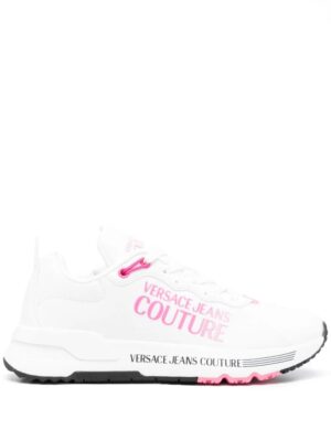 Versace Jeans Couture Sneakers met logoband - Wit