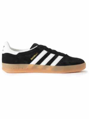adidas Originals - Gazelle Indoor Suede and Leather-Trimmed Sneakers - Men - Black - UK 12