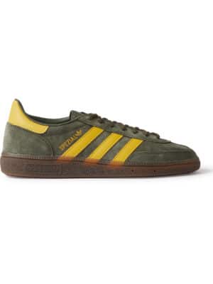 adidas Originals - Spezial Leather-Trimmed Suede Sneakers - Men - Green - UK 12.5