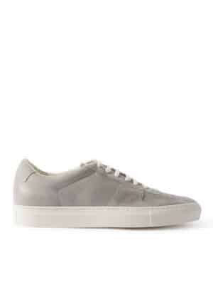 Common Projects - BBall Duo Suede-Trimmed Leather Sneakers - Men - Gray - EU 46