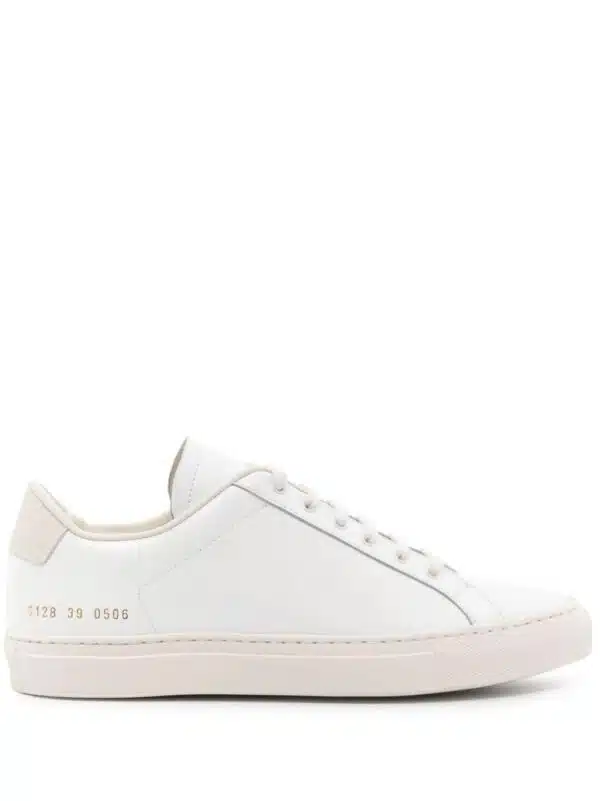 Common Projects lace-up leather sneakers - Wit