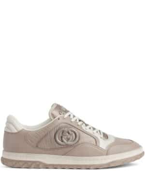 Gucci Mac80 logo-embroidered sneakers - 9555 Beige