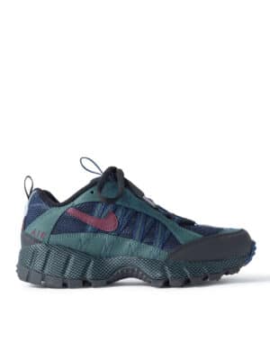 Nike - Air Humara QS Leather-Trimmed Mesh Sneakers - Men - Blue - US 5