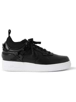 Nike - Undercover Air Force 1 Rubber-Trimmed Leather Sneakers - Men - Black - US 5.5