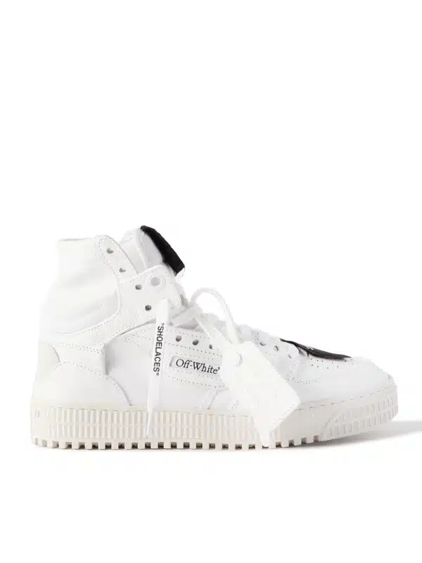 Off-White - 3.0 Off-Court Leather and Canvas High-Top Sneakers - Men - White - EU 40