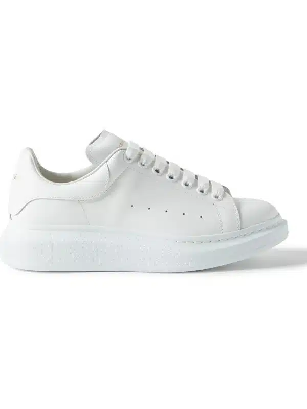 Alexander McQueen - Exaggerated-Sole Leather Sneakers - Men - White - EU 39