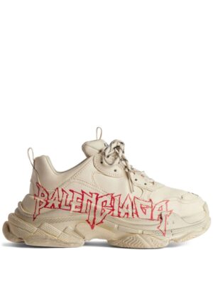 Balenciaga Triple S sneakers met logoprint - Wit