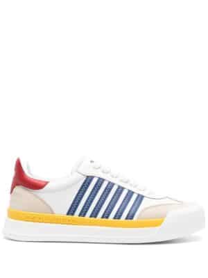 Dsquared2 New Jersey leather sneakers - Zilver