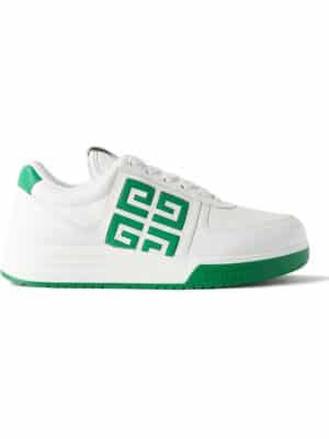 Givenchy - G4 Logo-Embossed Leather Sneakers - Men - White - EU 46