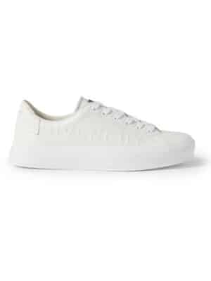 Givenchy - Logo-Embossed Leather Sneakers - Men - White - EU 40