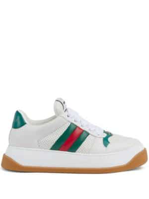 Gucci Screener leather sneakers - Wit