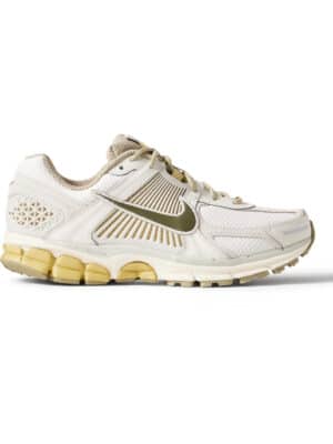 Nike - Zoom Vomero 5 Leather and Rubber-Trimmed Mesh Sneakers - Men - White - US 12.5