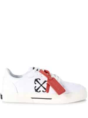 Off-White New Low Vulcanized canvas sneakers - Wit