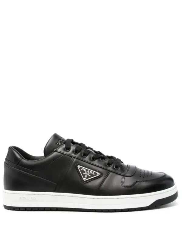 Prada Downtown leather sneakers - Zwart