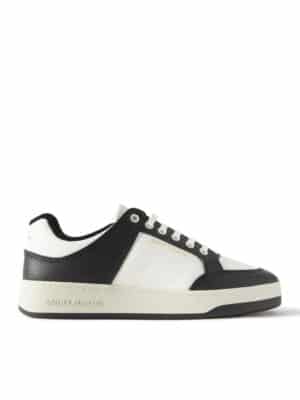 SAINT LAURENT - SL/61 Perforated Leather Sneakers - Men - White - EU 42.5
