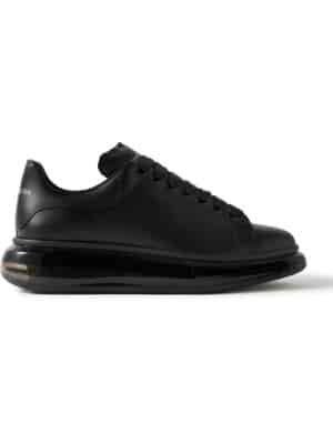 Alexander McQueen - Exaggerated-Sole Leather Sneakers - Men - Black - EU 39