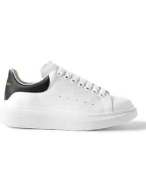 Alexander McQueen - Exaggerated-Sole Leather Sneakers - Men - White - EU 39