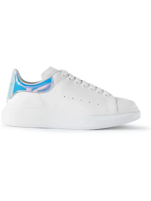 Alexander McQueen - Exaggerated-Sole Leather Sneakers - Men - White - EU 40.5