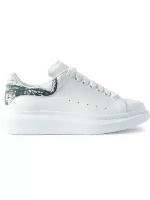 Alexander McQueen - Exaggerated-Sole Leather Sneakers - Men - White - EU 45