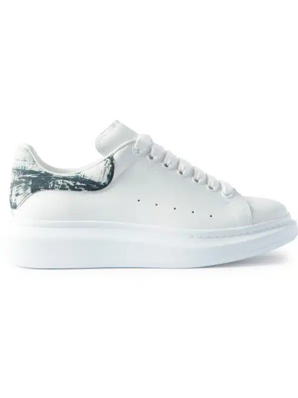 Alexander McQueen - Exaggerated-Sole Leather Sneakers - Men - White - EU 45