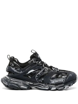 Balenciaga Track sneakers met vlakken - Zwart