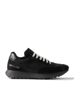 Common Projects - Track Classic Leather and Suede-Trimmed Ripstop Sneakers - Men - Black - EU 41