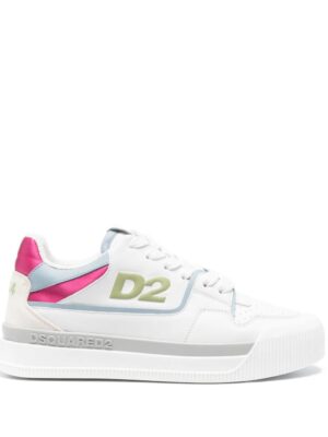 Dsquared2 New Jersey leren sneakers - Wit