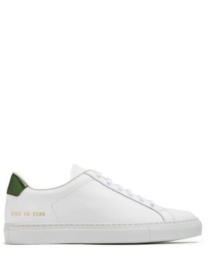 Common Projects Retro Classics logo-stamp leather sneakers - Wit
