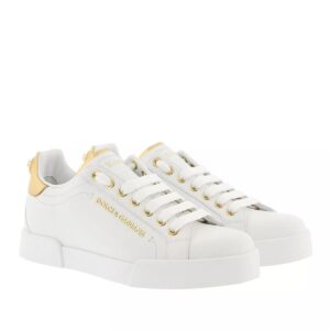 Dolce&Gabbana Sneakers - Portofino Pearl Sneakers Leather in wit
