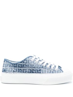 Givenchy City 4G denim sneakers - Blauw