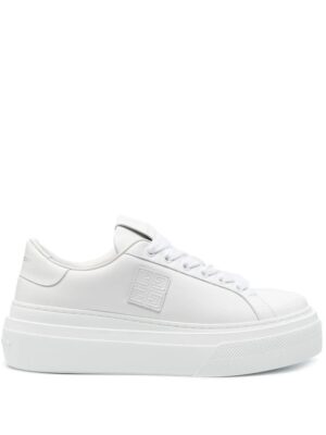 Givenchy City leren sneakers met plateauzool - Wit