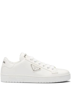 Prada Downtown leather sneakers - Wit