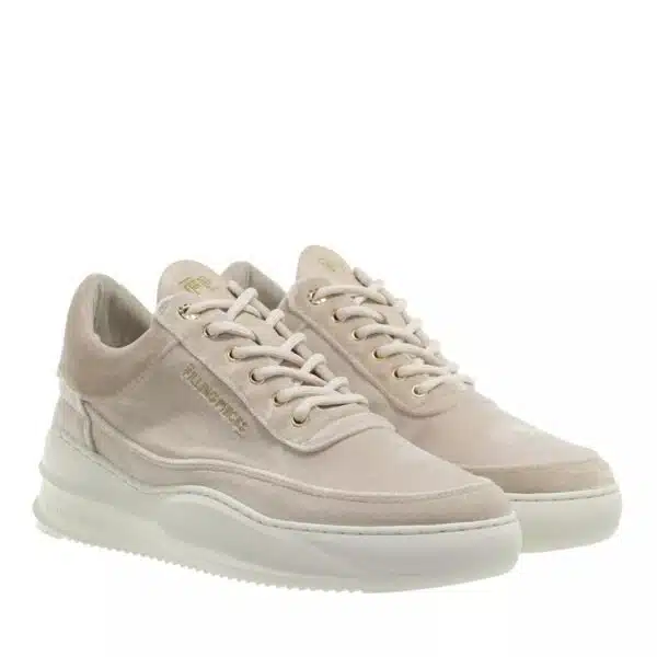 Filling Pieces Sneakers - Low Eva Velvet in beige