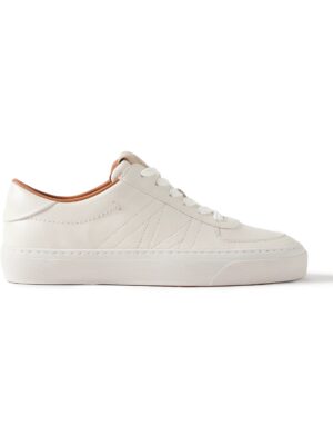 Moncler - Monaco Leather Sneakers - Men - Neutrals - EU 43