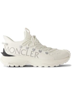 Moncler - Trailgrip Lite 2 Logo-Print Rubber-Trimmed Ripstop Sneakers - Men - White - EU 43