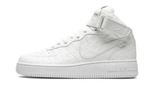 Nike Louis Vuitton Air Force 1 Mid "Virgil Abloh - White/White" Shoes - Size 9