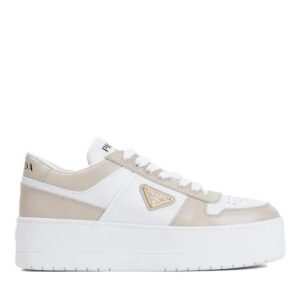 Prada Sneakers - Lace Up Sneakers in wit